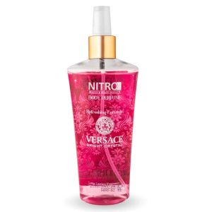 بادی اسپلش نیترو وان زنانه رایحه ورساچه صورتی-برایت کریستال- Versace Bright Crystal حجم 250 میلی لیتر