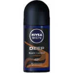 مام رول دئودورانت مردانه نیوا دیپ (نارنجی) بلک کاربن اسپرسو حجم Nivea Men Deep black carbon espresso Roll On Deodurant