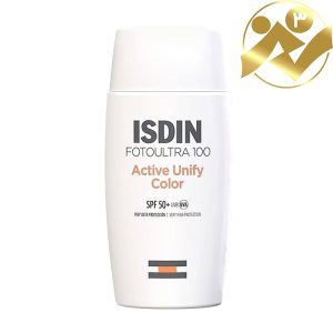 کرم ضد آفتاب بدون رنگ ایزدین SPF50 مدل FOTOULTRA 100 ACTIVE UNIFY/ISDIN