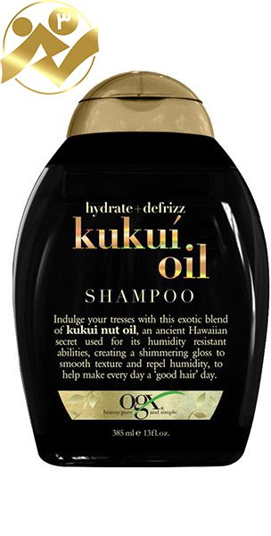 شامپو روغن کوکوی او جی ایکس OGX/OGX Kukui Oil Sulfate Free Shampoo For Frizzy Hair 385ml