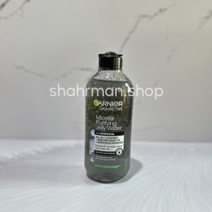 میسلار واتر گارنیر مدل زغالی حاوی سالسیلیک اسید/Skin Active Garnier Purifying Micellar Jelly Water With Charcoal & Salicylic Acid