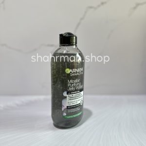 میسلار واتر گارنیر مدل زغالی حاوی سالسیلیک اسید/Skin Active Garnier Purifying Micellar Jelly Water With Charcoal & Salicylic Acid