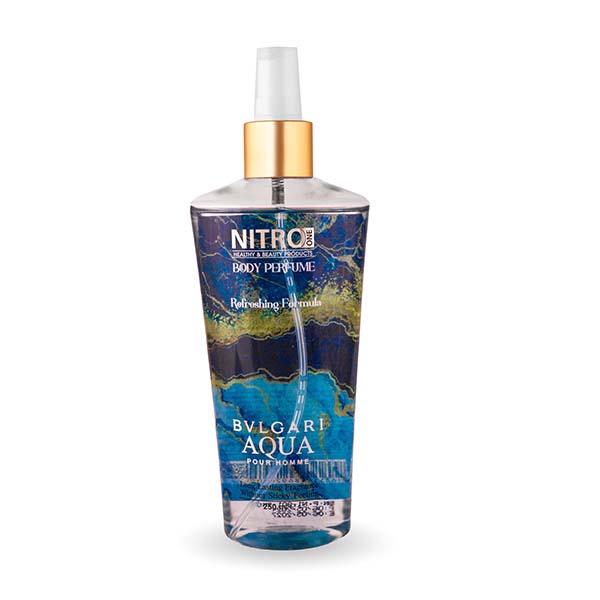 بادی اسپلش نیترو مردانه رایحه اکوا بولگاری/BVLGARI AQVA BVLGARI nitro men's body splash