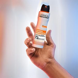 اسپری ضد تعریق هیدرا انرژیتیک 72 ساعته  لورآل /L’Oreal Hydra Energetic Extreme Sport Men antiperspirant spray, volume 250 ml
