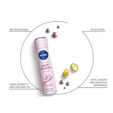 اسپری ضدتعریق زنانه نیوآ pearl & beauty حجم 150میل - تصویر 3