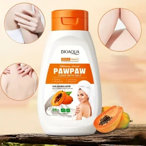 نمک بدن ویتامین سی پاپایا برند بیواکوا  – روشن کننده و نرم کننده پوست بدن Bioaqua Papaya Corpus Salis 430 mil