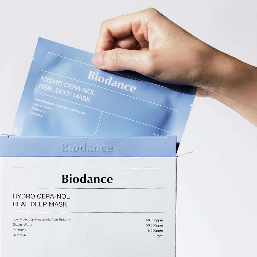 ماسک ورقه ای هیدرو سرا نول ریل دیپ بیودنس (بایودنس) BIODANCE HYDRO CERA- NOL REAL DEEP MASK تولید کره جنوبی - تصویر 3