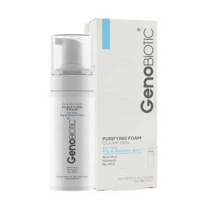فوم شستشوی صورت پوست خشک ژنوبایوتیک 150 میلی لیتر Geno Biotic Face Foam Clening for Dry and Sensitive Skin 150 ml