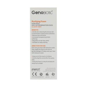 فوم شستشوی صورت ژنوبایوتیک پوست چرب و مختلط 150 میلی لیتر Geno Biotic Foam Skin Cleaning for Oily and Combination Skin 150 ml